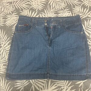 Tommy Hilfiger Blue Denim Mini Skirt